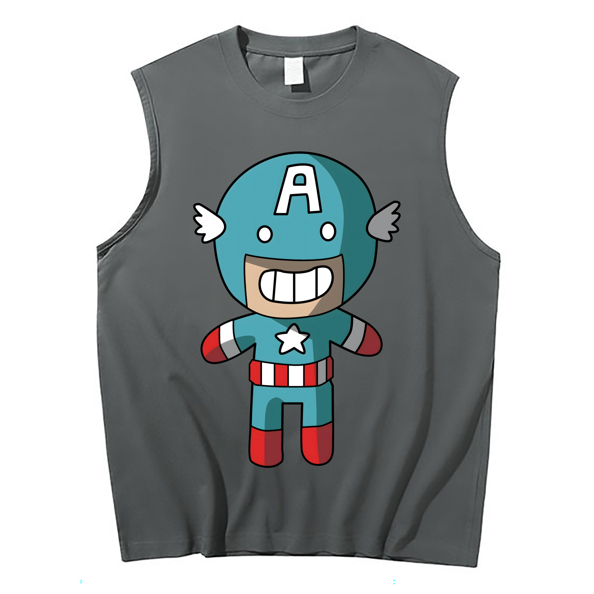 （画像用） アベンジャーズ The Avengers コットン100％タンクトップ（フロントプリント）
